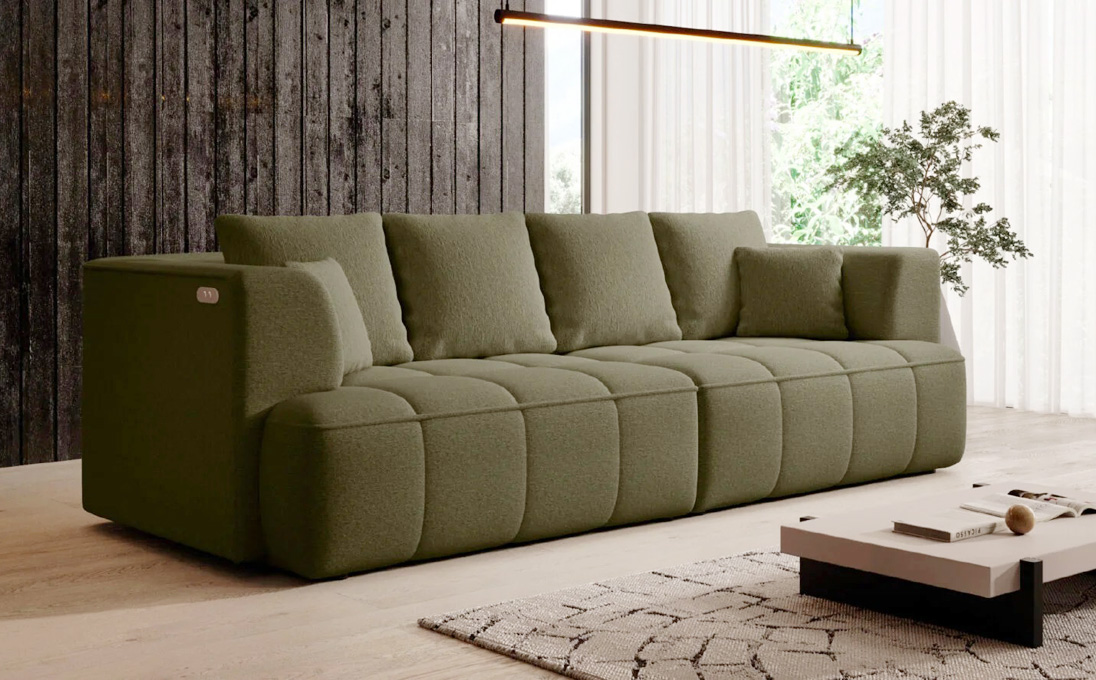 ALBIO BIG SOFA Z ELEKTRYCZNIE WYSUWANYM SIEDZISKIEM