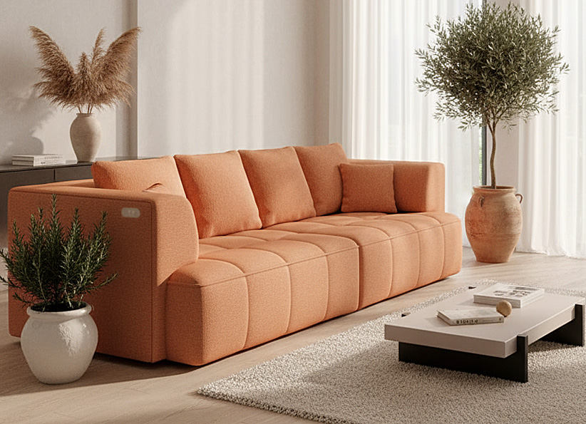 ALBIO BIG SOFA Z ELEKTRYCZNIE WYSUWANYM SIEDZISKIEM