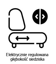 elektrycznie regulowana głębokość siedziska
