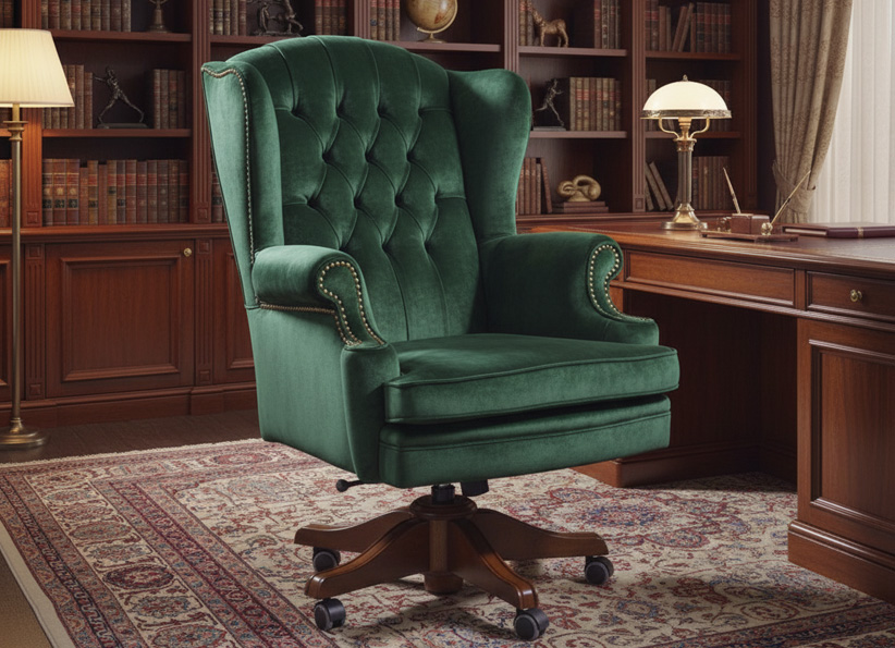 Fotel gabinetowy LUXURY od Decorator Home Design