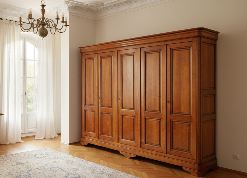 Wielodrzwiowe szafy z kolekcji LUDWIK FILIP od Decorator